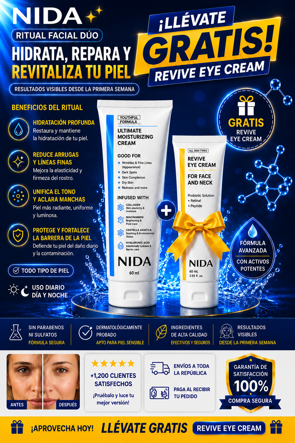 FORMULA REJUVENECEDORA COMBO 2X1 (NIDA) + ENVÍO GRATIS