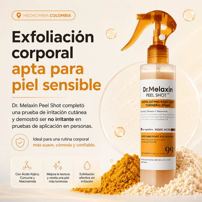 DR. MELAXIN PEEL SHOT™ - SPRAY COREANO EXFOLIANTE CORPORAL + ENVÍO GRATIS🎁